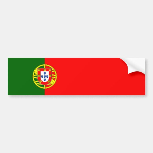 Portugal - portugiesische Flagge Autoaufkleber (Vorne)