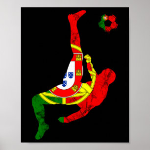 Portugal Portugiesische Flagge Futebol Portugiesis Poster