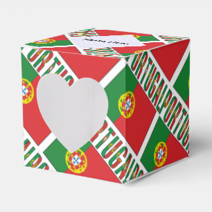 Portugal Portugiesische Flagge gekachelt Personali Geschenkschachtel