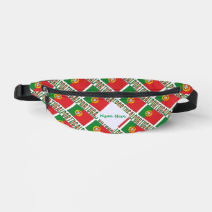 Portugal Portugiesische Flagge Kacheln Personalisi Bauchtasche