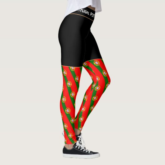Portugal: Portugiesischer Fashion Reise-/Sportfan Leggings (Rechts)