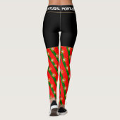 Portugal: Portugiesischer Fashion Reise-/Sportfan Leggings (Rückseite)