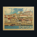 Portugal Postcard Vintage Travel Postkarte<br><div class="desc">Portugal Design im Vintage Travel Stil mit einer schönen Ozeanszene von Madeira.</div>