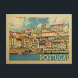 Portugal Postcard Vintage Travel Postkarte<br><div class="desc">Portugal Design im Vintage Travel Stil mit einer schönen Ozeanszene von Madeira.</div>