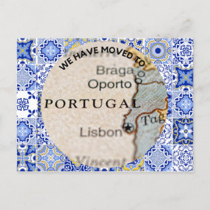 Portugal Postkarte wir verschoben