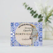 Portugal Postkarte wir verschoben (Stehend Vorderseite)