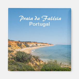 Portugal Praia da Falesia in der Algarve Souvenir Magnet