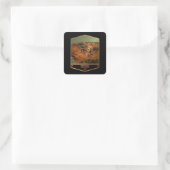 Portugal Quadratischer Aufkleber (Tasche)