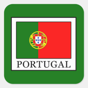 Portugal Quadratischer Aufkleber