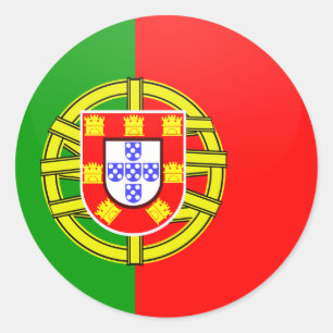 Portugal-Qualität Flaggen-Kreis Runder Aufkleber