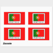 Portugal Rechteckiger Aufkleber (Blatt)