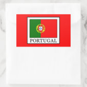 Portugal Rechteckiger Aufkleber (Tasche)