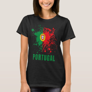 Portugal Retro Vintag Watercolor Sport Portugues T-Shirt