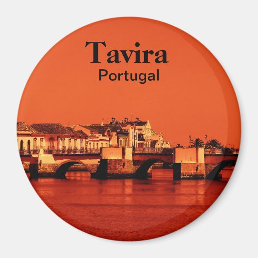 Portugal Römische Brücke in Tavira Souvenir Magnet (Vorne)