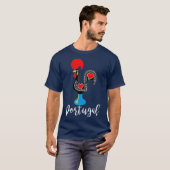 Portugal Rooster Portugal Galo de Barcelos T-Shirt (Vorne ganz)