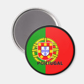 Portugal Roundel Qualitätsflagge Magnet (Vorderseite/Rückseite)