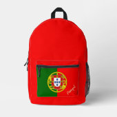 Portugal, Rucksack, portugiesische Flagge / Zoll Bedruckter Rucksack (Vorderseite)