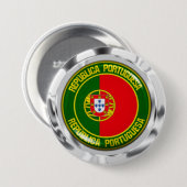 Portugal Runde Emblem Button (Vorne & Hinten)