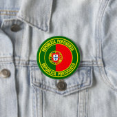 Portugal Runde Emblem Button (Beispiel)