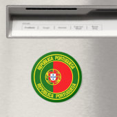 Portugal Runde Emblem Magnet (In Situ (Geschirrspüler))