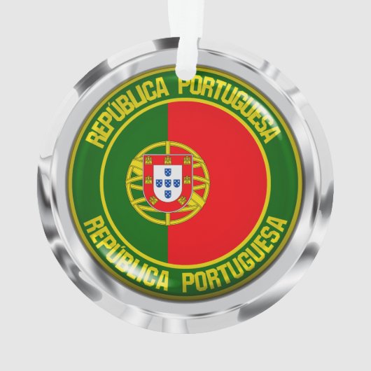 Portugal Runde Emblem Ornament (Rückseite)