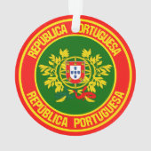 Portugal Runde Emblem Ornament (Rückseite)