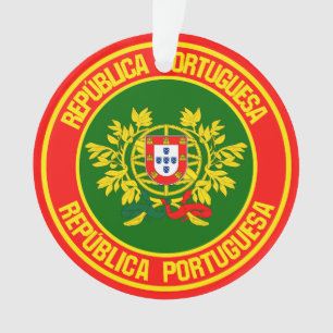 Portugal Runde Emblem Ornament