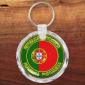 Portugal Runde Emblem Schlüsselanhänger (Vorderseite)
