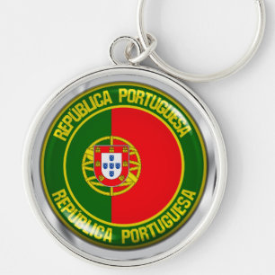 Portugal Runde Emblem Schlüsselanhänger