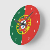Portugal Runde Wanduhr (Winkel)
