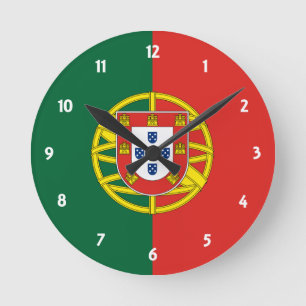 Portugal Runde Wanduhr