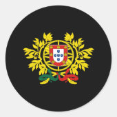 Portugal Runder Aufkleber (Vorderseite)