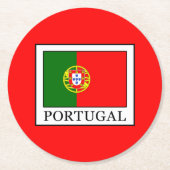 Portugal Runder Pappuntersetzer (Vorderseite)