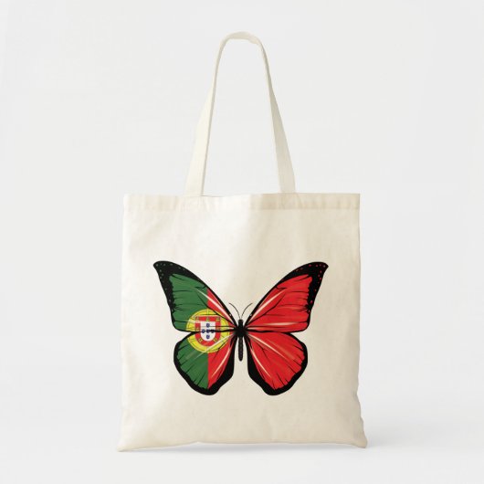 Portugal Schmetterlingsflagge Tragetasche (Vorne)