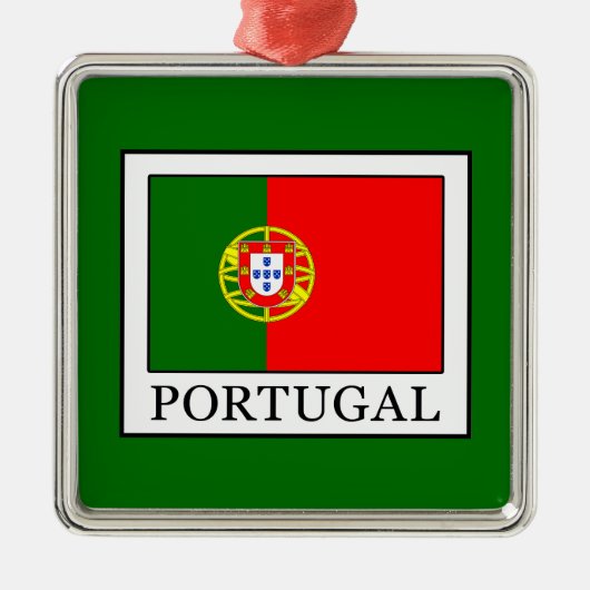 Portugal Silbernes Ornament (Vorne)