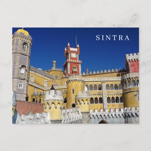Portugal Sintra Pena Palace Ansicht Postkarte (Vorderseite)