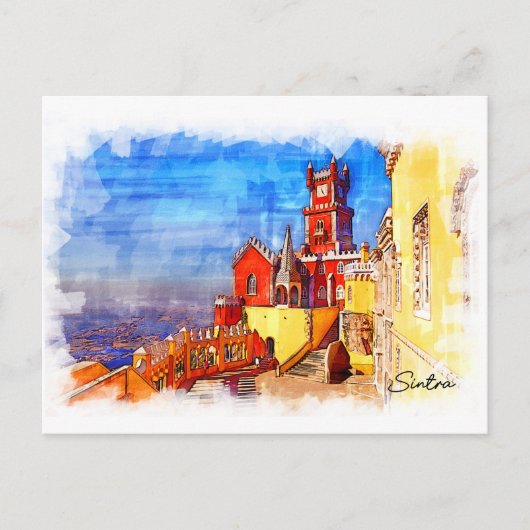 Portugal, Sintra, Pena Palace Postkarte (Vorderseite)