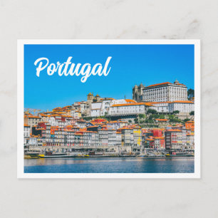 Portugal Stadtansicht der Architektur am Hang Postkarte