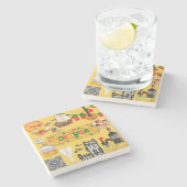 Portugal Steinuntersetzer (Seitenansicht)