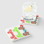 Portugal Stone Untersetzer (Seitenansicht)