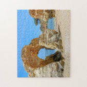 Portugal Strand mit Felsen an der Algarve Puzzle (Vertikal)