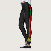 Portugal stripes Flagge Leggings (Links)