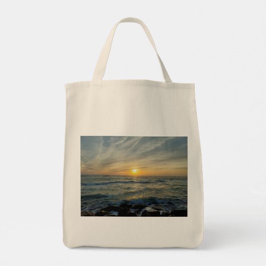 Portugal Sunset Serenity Tote Bag Tragetasche (Rückseite)