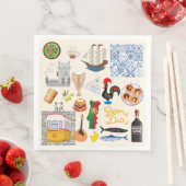 Portugal Symbole für Reisende Serviette (Beispiel)