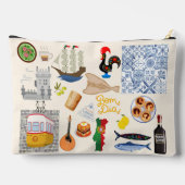 Portugal Symbole für Reisende Zubehörtasche (Rückseite)