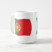 Portugal Tasse der Flagge (Vorderseite Links)