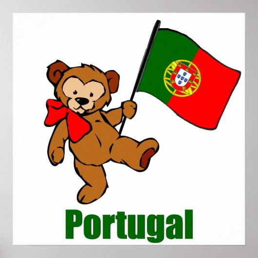 Portugal Teddy Bear Poster (Vorne)