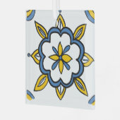 PORTUGAL TILES ORNAMENT AUS GLAS (Vorderseite links)