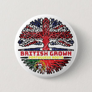 Portugal UK Vereinigtes Königreich British Tree Button