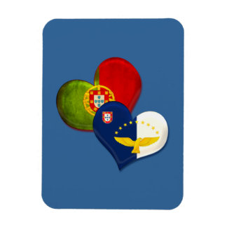 Portugal und Azoren Herz Magnet